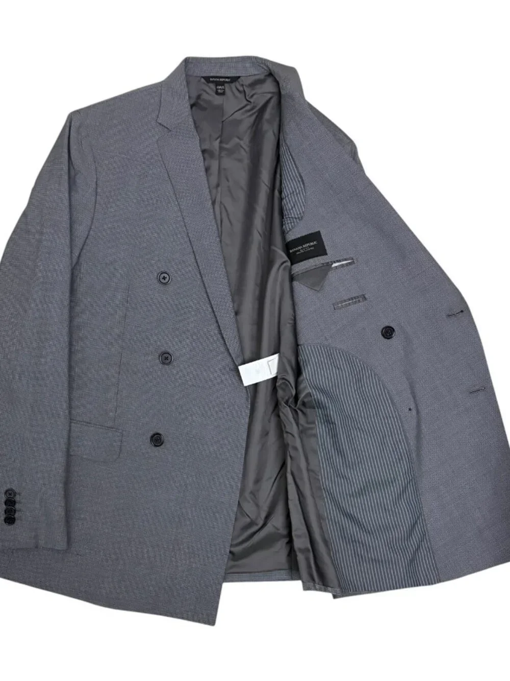 BANANA REPUBLIC Slim WOOL Blazer Sport Coat Plaid Check Business Jacket Mens 40R